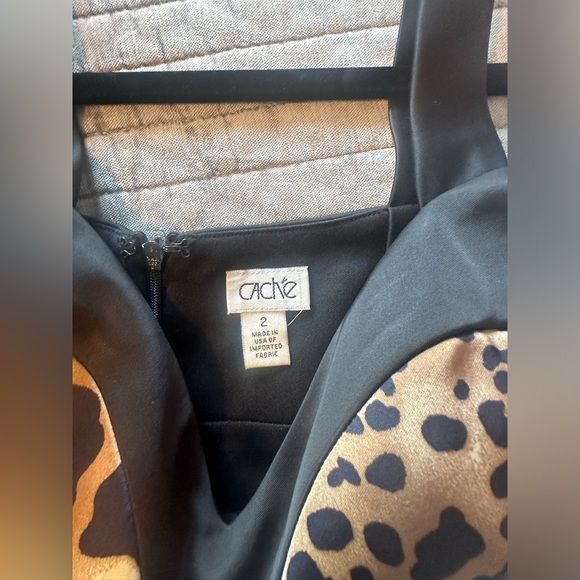 Vintage Caché Y2K ruched leopard print dress - Picture 5 of 7